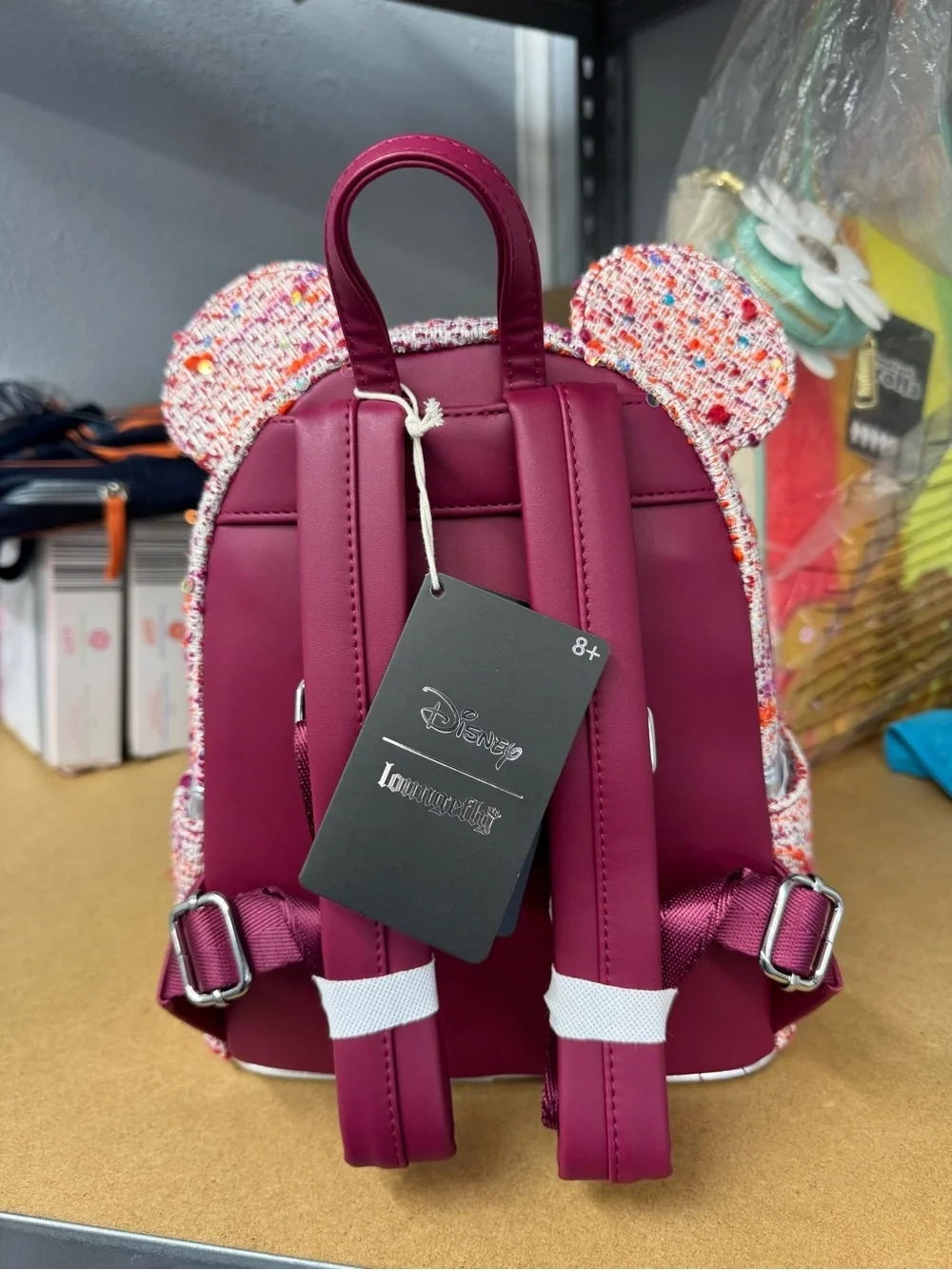 Loungefly Backpack - raspberry Bounce